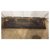 ANTIQUE METAL DODGE TAIL GATE