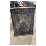 ANTIQUE WOOD MEDICINE CABINET