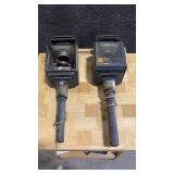 PAIR OF CONVERTED CARRIAGE LAMPS