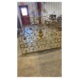 ORNATE IRON FIREPLACE SCREEN