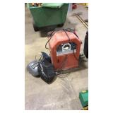LINCOLN WELDER W/ 3 WELDING HELMETS