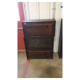 3 SECTION PINE BANNISTER BOOKCASE