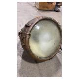 BRASS SEARCH LIGHT MOUNTED