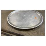 2 ALUMINUM SERVING TRAYS