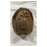 CARVED COCONUT MONKEY HEAD
