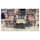 3 VICTORIAN CHAIRS