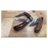 3 LOCK BLADE KNIVES NRF, CABELAS