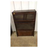 3 SECTION PINE BANNISTER BOOKCASE