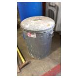 30GAL GALVANIZED TRASH BIN W/ LID