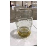 3 GAL GLASS ANTIQUE CHICKEN WATERER