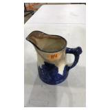 NATIVE AMERICAN COBALT BLUE GLAZE PITCHER