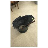 METAL COAL BUCKET W/ SCOOP