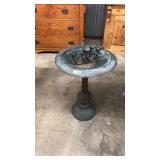 METAL BIRD BATH