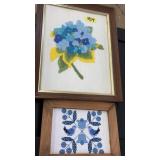 2 FRAMED NEEDLE POINTS