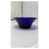 MOLDED COBALT BLUE BOWL