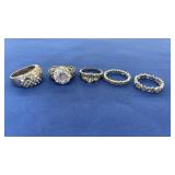 ASST STERLING RINGS