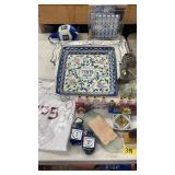 TBL LOT OF ASST JEWISH DECOR, PLATTERS, ETC
