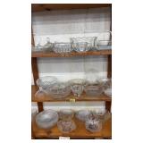 3 SHELVES OF ASST GLASSWARE
