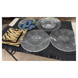 ASST GLASS SERVING PLATTERS