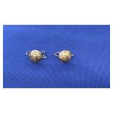 PAIR OF 14K YG EARRINGS