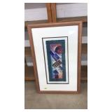 FRAMED HAND PAINTED OIL ON CLOTH 3D ART