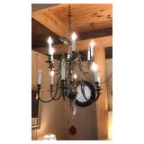 VINTAGE BRASS CHANDELIER