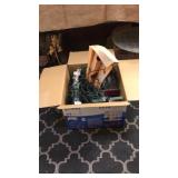 FLAT OF ASST CHRISTMAS LIGHTS & ETC
