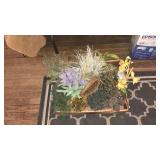FLAT OF ASST FAUX PLANTS