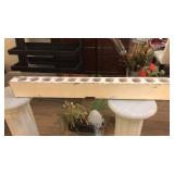 DECORATIVE FARM HOUSE CANDLE HOLDER