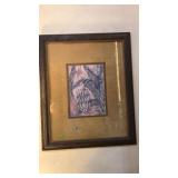 LRG FRAMED ART BANANA TREE