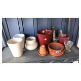 ASST. PLANTERS AND ANTQ BOTTLES