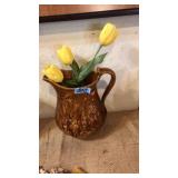DECORATIVE POTTERY PITCHER