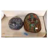 HAND PAINTED ORNATE WALL MASKS