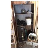 6FT WOODEN BOOK SHELF WITH CONTENTS