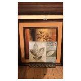 2 WALL ART: LEAVES