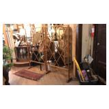 ANTIQUE GERMAN WOOD SCREENS X 2