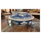 ORIENTAL LIDDED SERVING BOWL