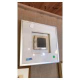 HAROLYN LONG CERAMIC RAKU IN SHADOW BOX