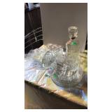 LOT OF GLASS PIECES, 5 PCS