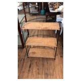 3 TIER RATTAN SHELF