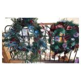 2 HOLIDAY WREATHS