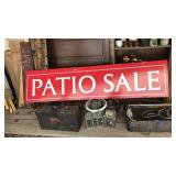 7FT LONG 'PATIO SALE' SIGN
