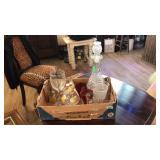 TRAY LOT OF GLASSWARE