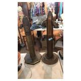 VINTAGE LAMP MILITARY ARTILLERY SHELL CASING (2)