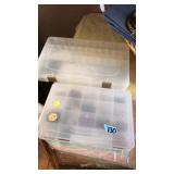 2 PLASTIC ORGANIZERS