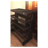 WOOD & METAL 6 TIER DISPLAY RACK