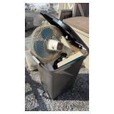 BIN WITH ASST FANS & ETC