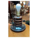 PULLY CONVERTED INTO TABLE LAMP