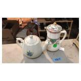 R BRIGGS & ELLGREAVE 2 ENGLISH TEAPOTS