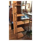 RATTAN & METAL STORAGE SHELF